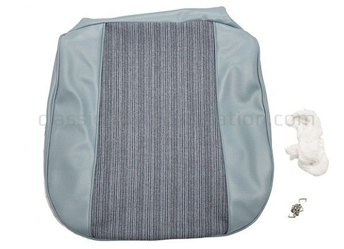 Bekleding voor de voorstoel van een Volvo Amazon 4d uit 1961, blauw. — bild 2 av 2