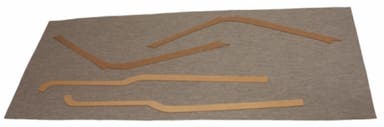 Paneelset B-stijl/boven deur voor Volvo Duett 445A-G -56 grijs