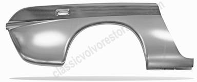 Achterspatbord voor Volvo 1800, 1800E, 1800ES, 1970-73, rechts