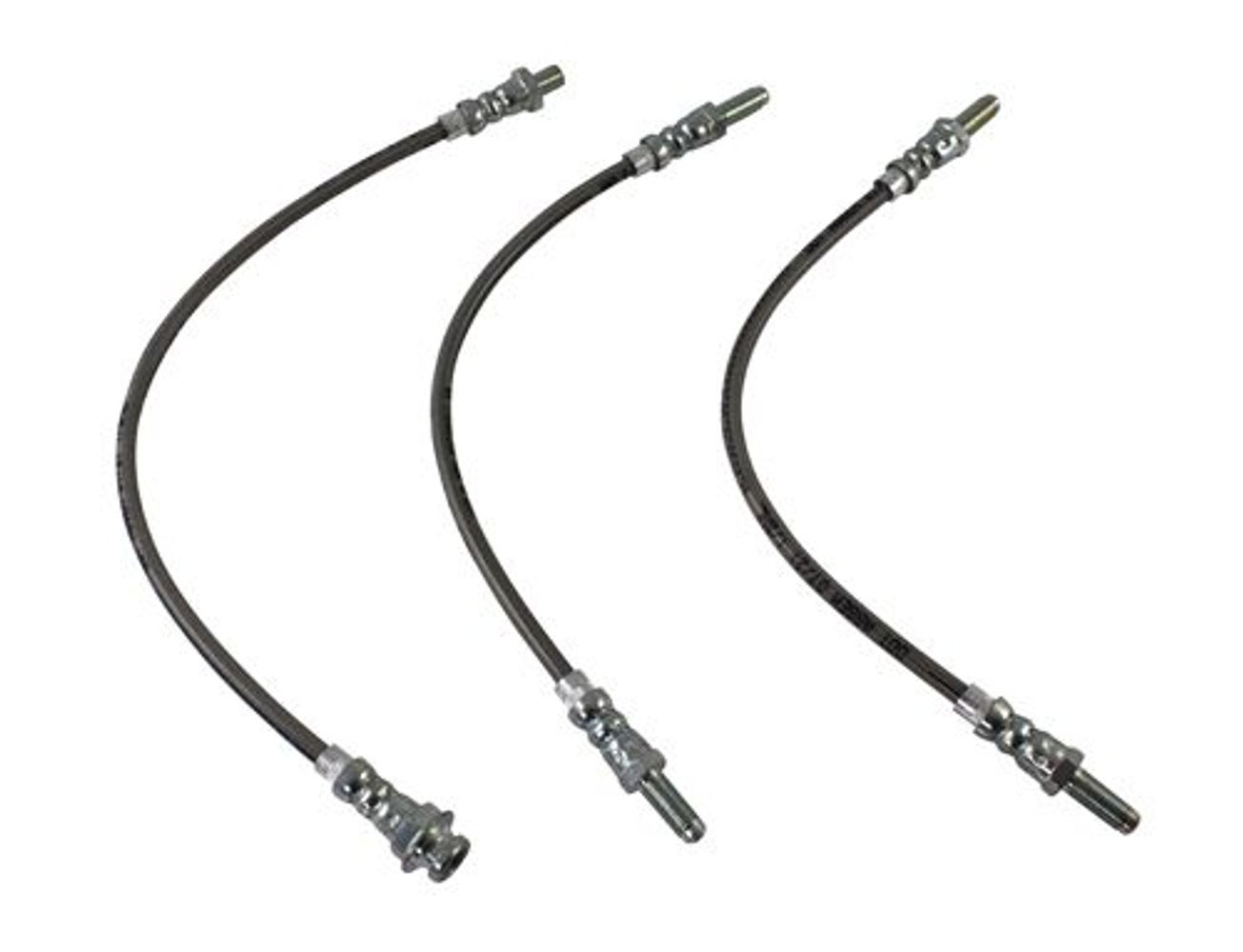 Remslangenset voor Volvo Amazon B18, 1965-68, metalen gevlochten