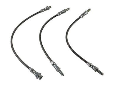 Remslangenset voor Volvo Amazon B18, 1965-68, metalen gevlochten