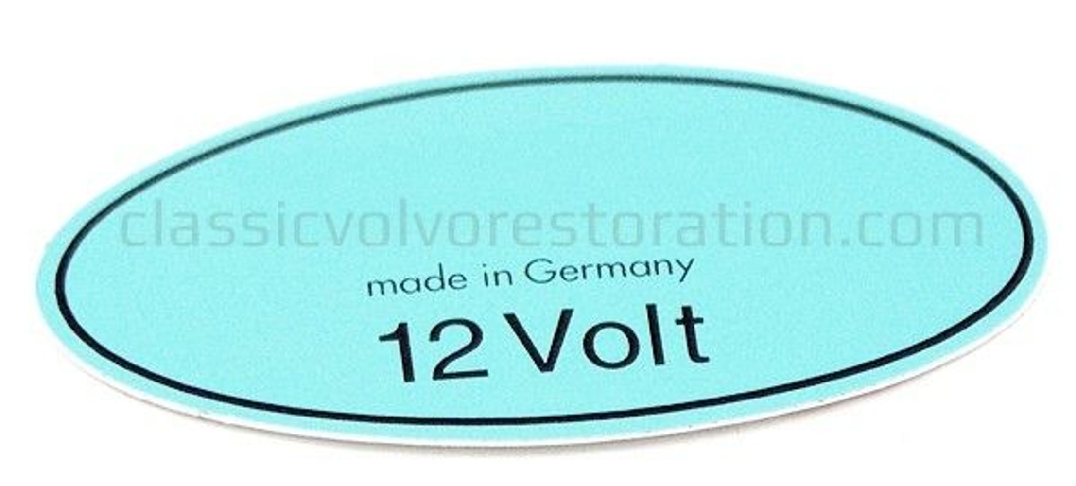 Sticker Ontstekingsspoel 12V groen 1969- — bild 2 av 2