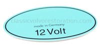 Sticker Ontstekingsspoel 12V groen 1969- — bild 2 av 2