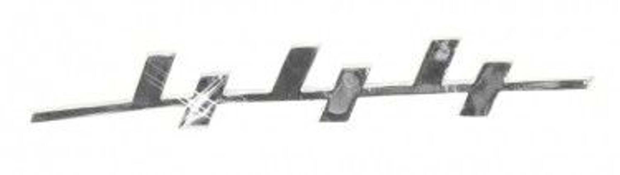 Embleem Volvo PV 444 (tekst)