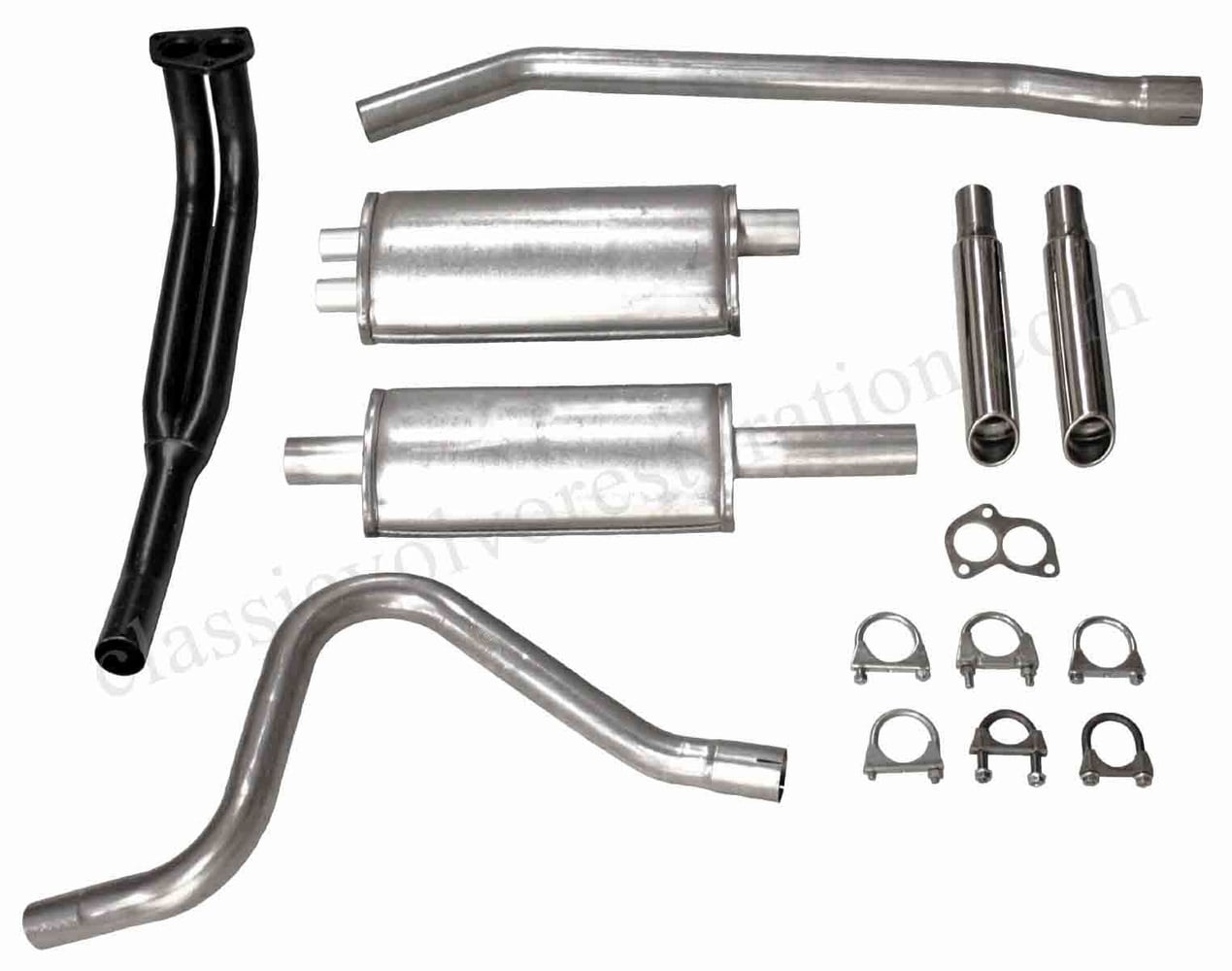 2" sportuitlaatsysteem voor Volvo 1800