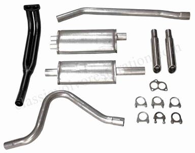 2" sportuitlaatsysteem voor Volvo 1800