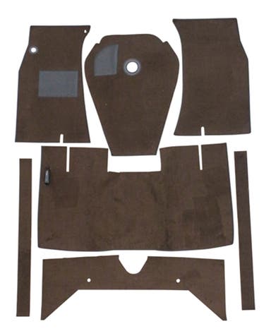 Tapijtset voor Volvo Amazon 1962-64, bruin textiel, M/T