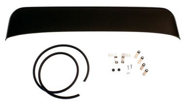 Winddeflector voor dakluik van 4 mm getint acrylglas