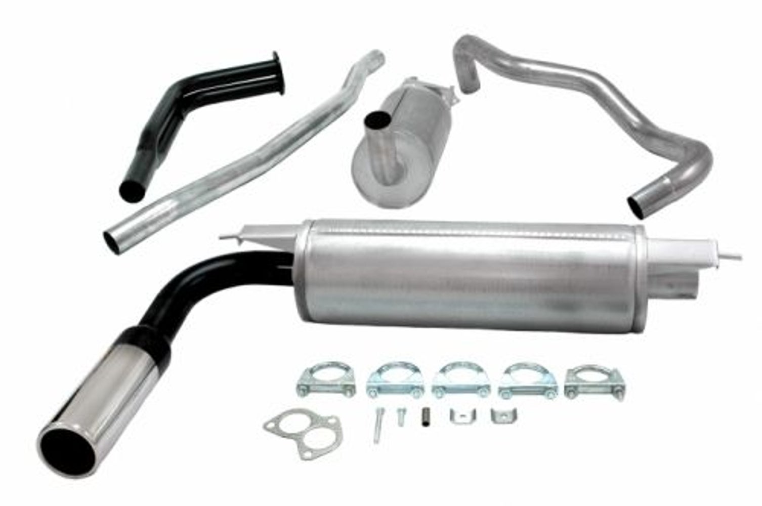 Uitlaatsysteem voor Volvo 240, 1976-1988, 2" sport zonder katalysator