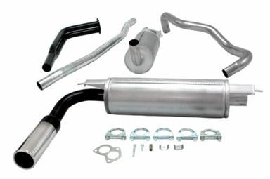 Uitlaatsysteem voor Volvo 240, 1976-1988, 2" sport zonder katalysator
