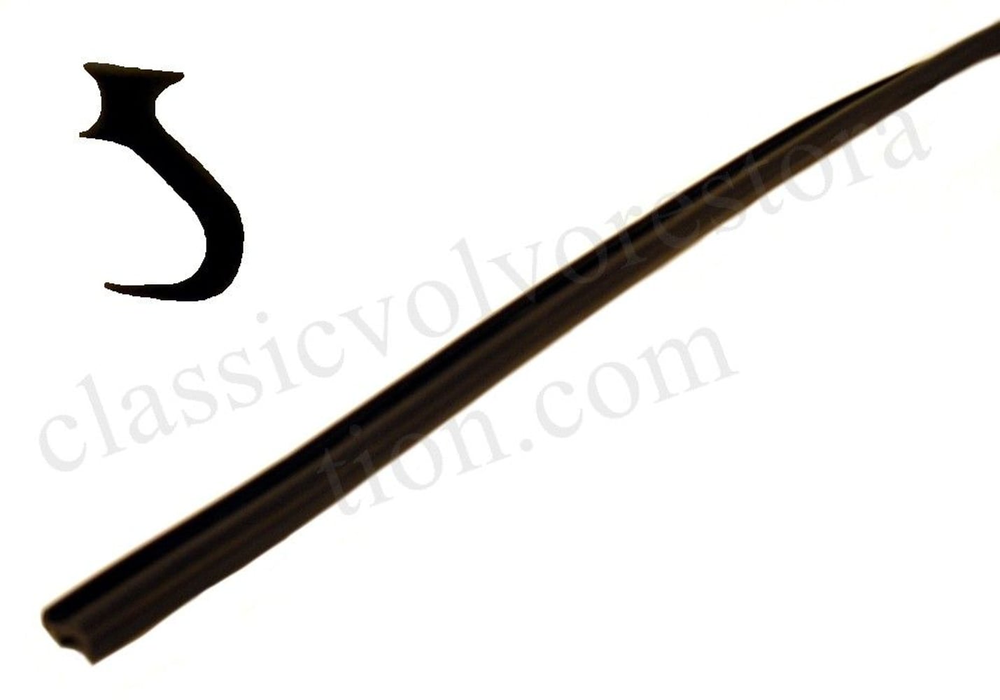 Rubberen strip motorkap achter