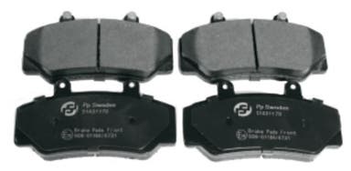 Remblokken voor de voorwielen van Volvo 740, 760, 780, 940, 960