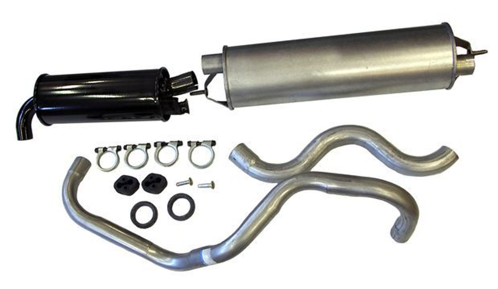Uitlaatset (halve set) achter voor Volvo 140, 240 1974-80