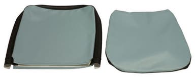 Bekleding voor de voorstoel van een Volvo Duett 445 1957-58 (VS) blauw/zwart