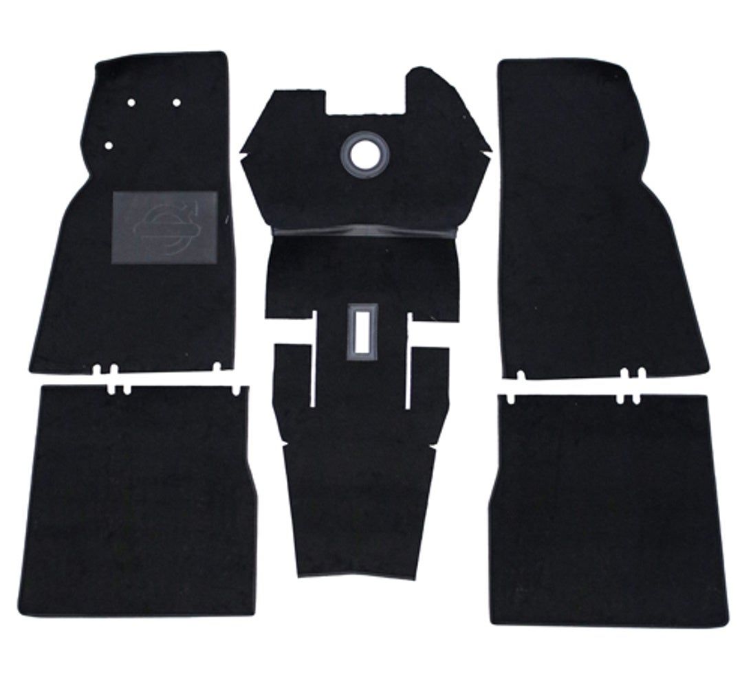 Tapijtset voor Volvo Duett 210, zwart textiel