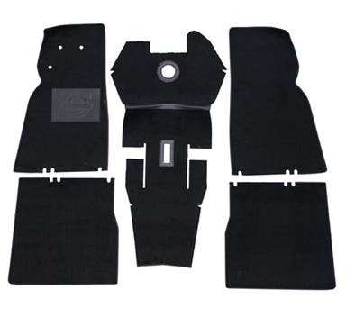 Tapijtset voor Volvo Duett 210, zwart textiel
