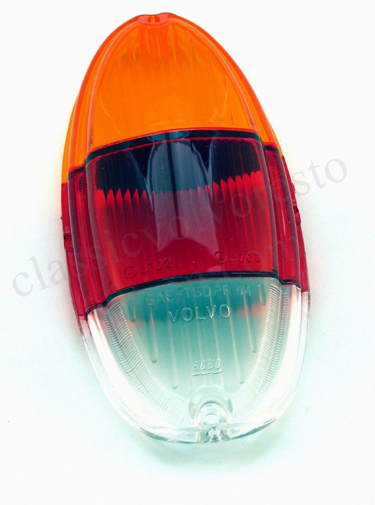 Achterlichtglas geel/rood/wit