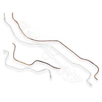 Remleiding 2-circuit achter voor Volvo Amazon, Amazon Kombi 1969-70, 1800 1969-73, links, voorgebogen — bild 1 av 2