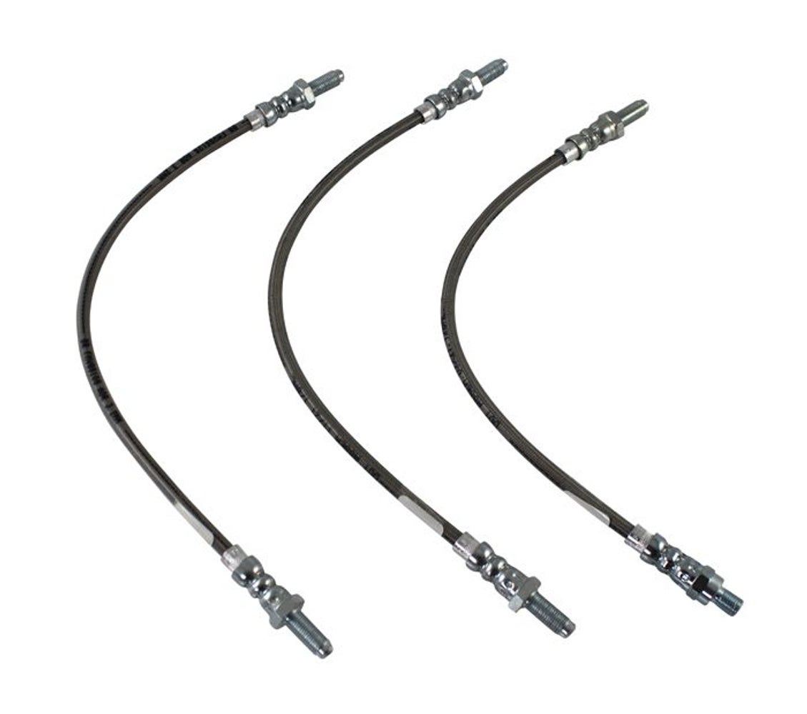 Remslangenset voor Volvo 1800, B18, metalen gevlochten