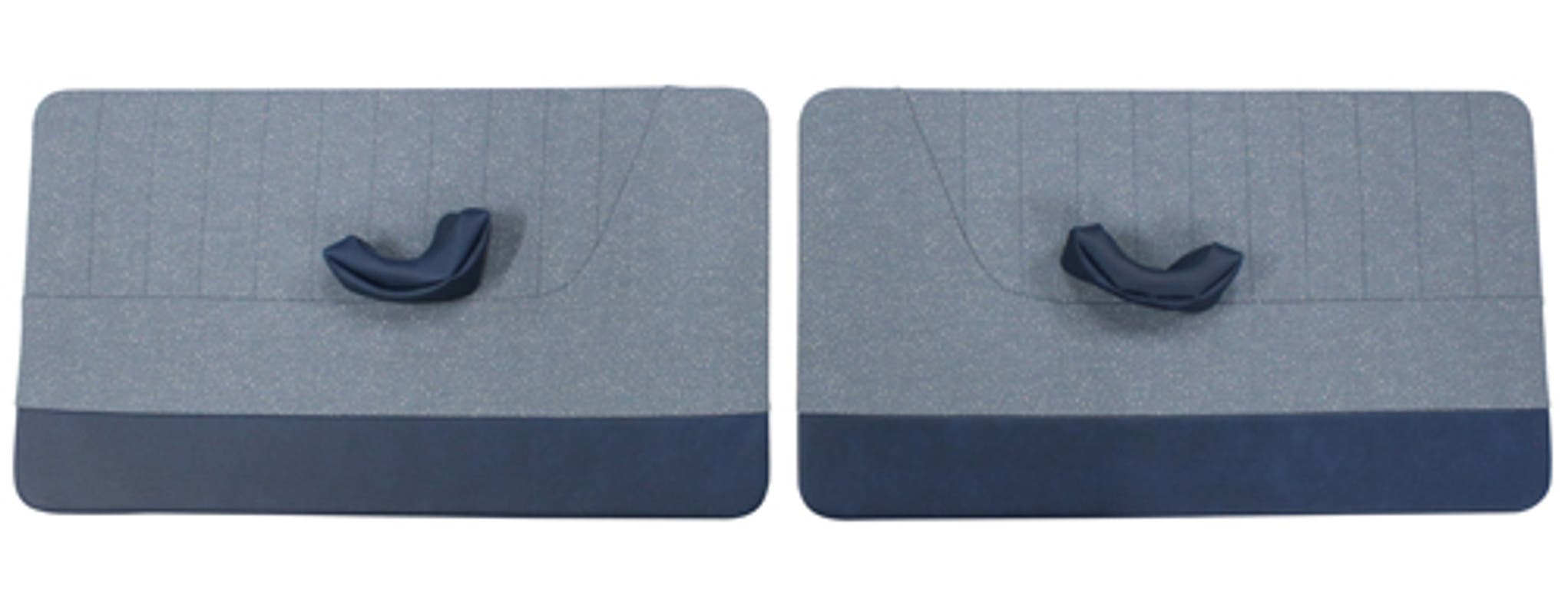 Deurpaneel grijs/blauw