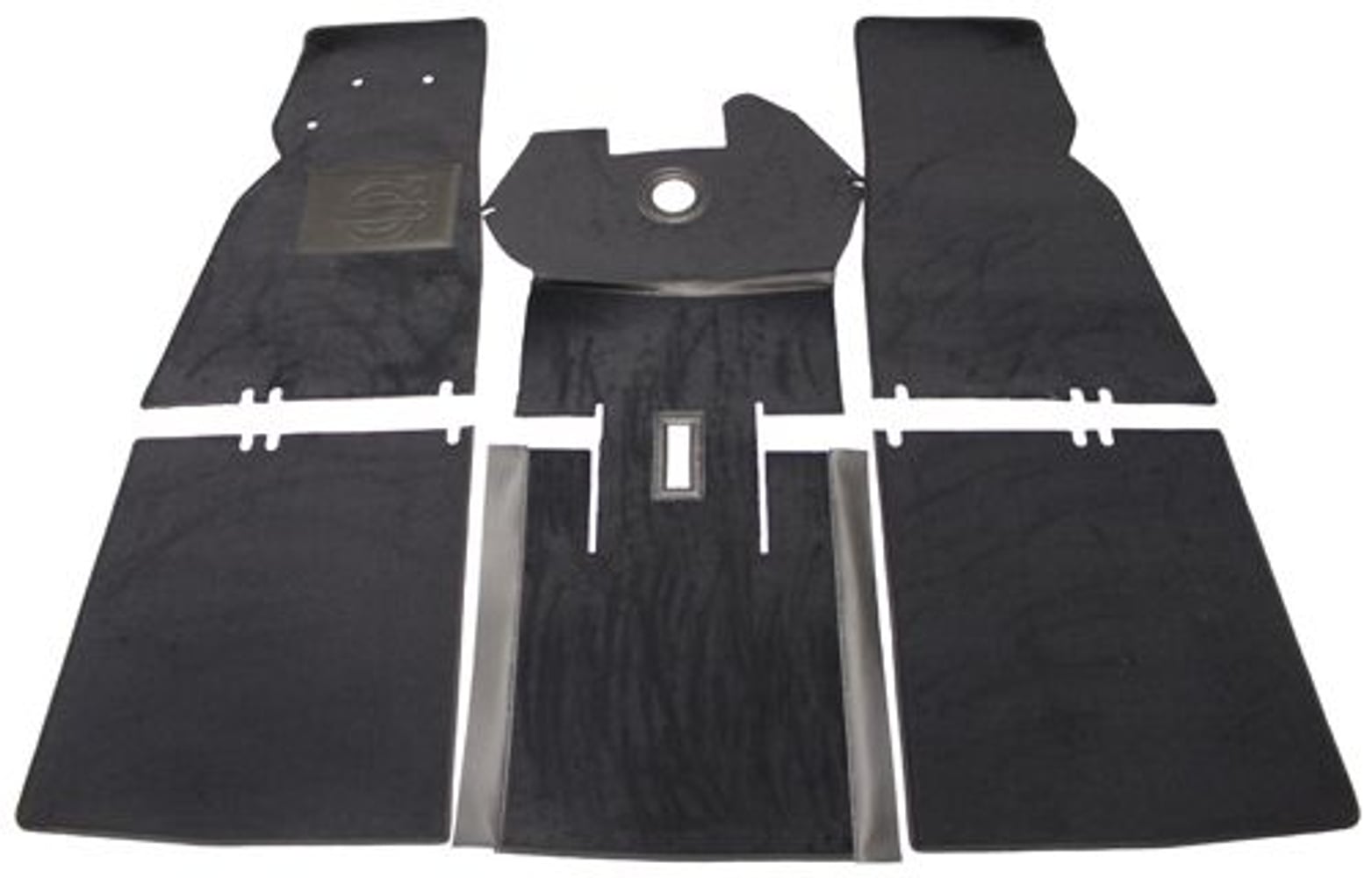 Tapijtset voor Volvo PV544, zwart textiel
