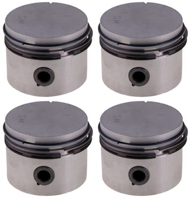 Zuigerset (4 stuks) met zuigerveren voor Volvo B19, B20, B30 1974- 0,030"