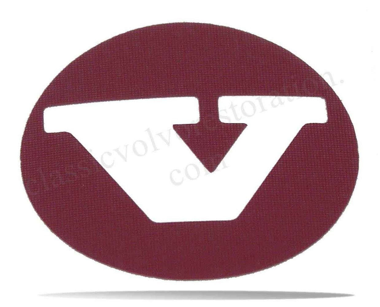 Sticker naafkap rood