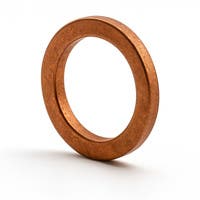 Koperen ring 10x14,5 remslang