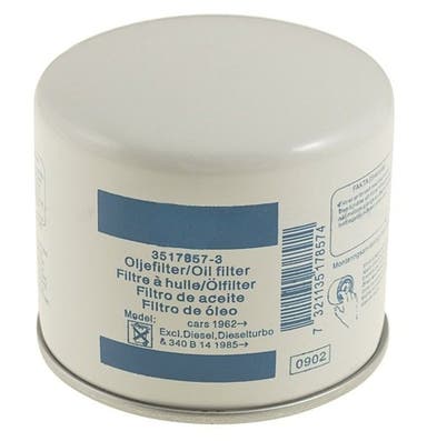 Oliefilter voor Volvo B18, B20, B21, 1962-98