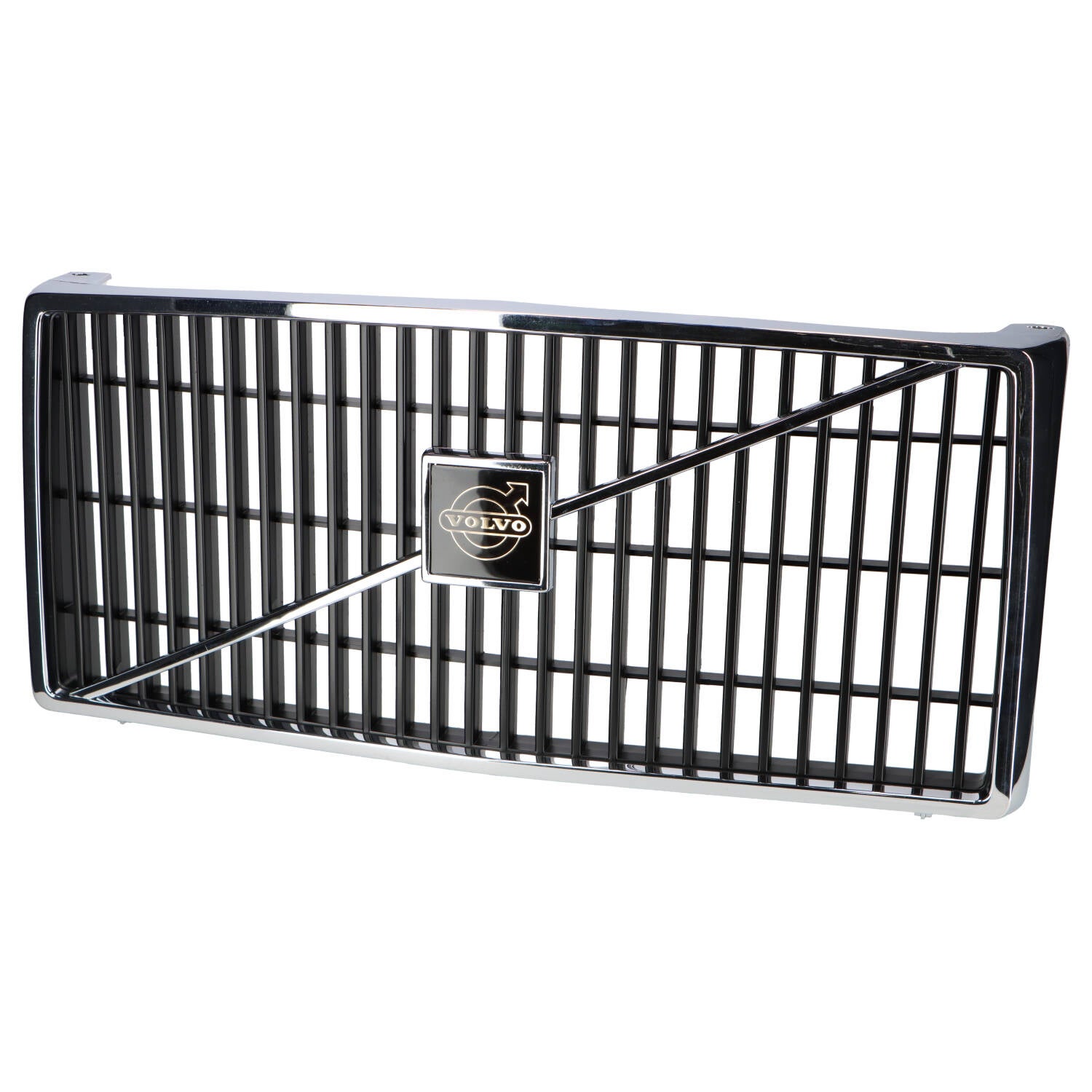 Grille zwart/chroomrand