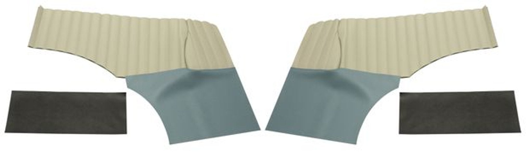 Paneel achterzijde US blauw/beige