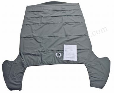 Hemelbekleding voor Volvo PV444 1954-57, geborsteld grijs textiel