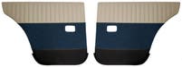 Achterportierpanelen voor Volvo Amazon 4d 1959-60, beige/turkoois/zwart — bild 1 av 2