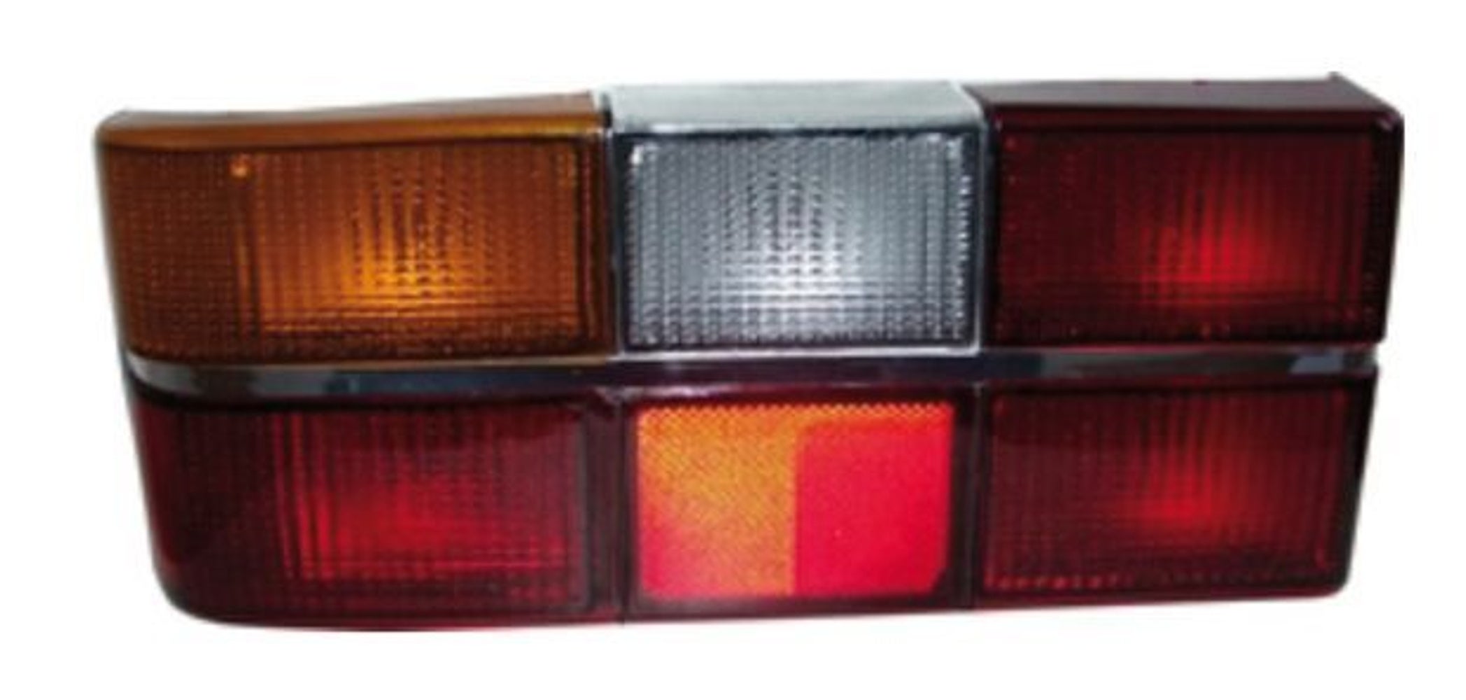 Achterlicht voor Volvo 240 1985-93, VS, chromen lijnen, links