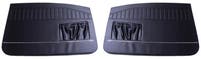 Deurpanelen voor Volvo Amazon 2d 1966-68, zwart met smalle chroomstrip. — bild 2 av 2
