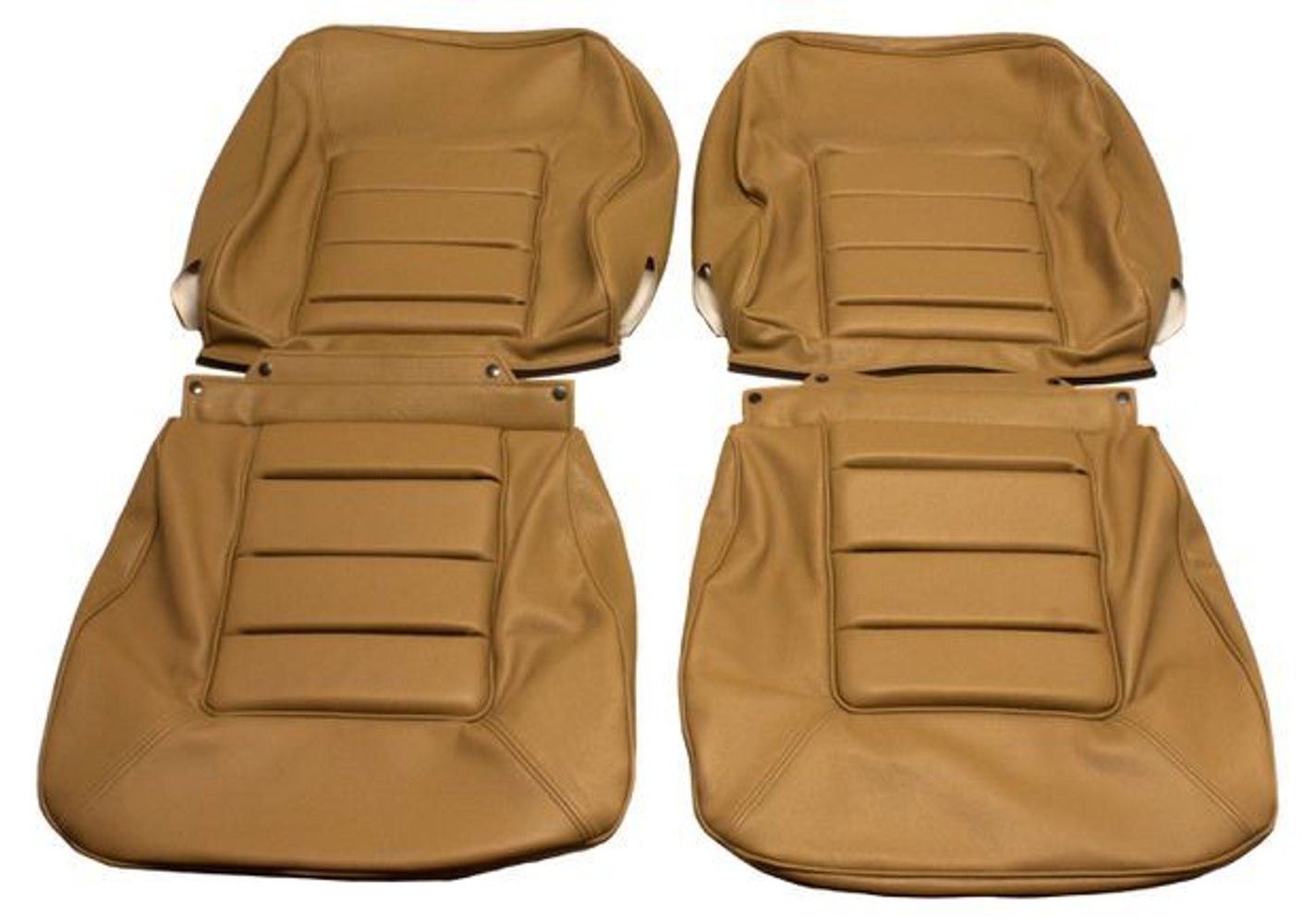 Bekleding voor de voorstoelen van een Volvo 164, beige/bruin, code 928.