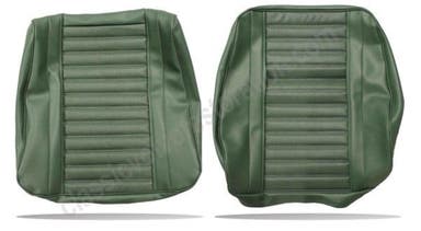 Bekleding voor de voorstoel van een Volvo Amazon uit 1967-68, groen.