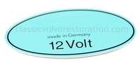 Sticker bobine 12V