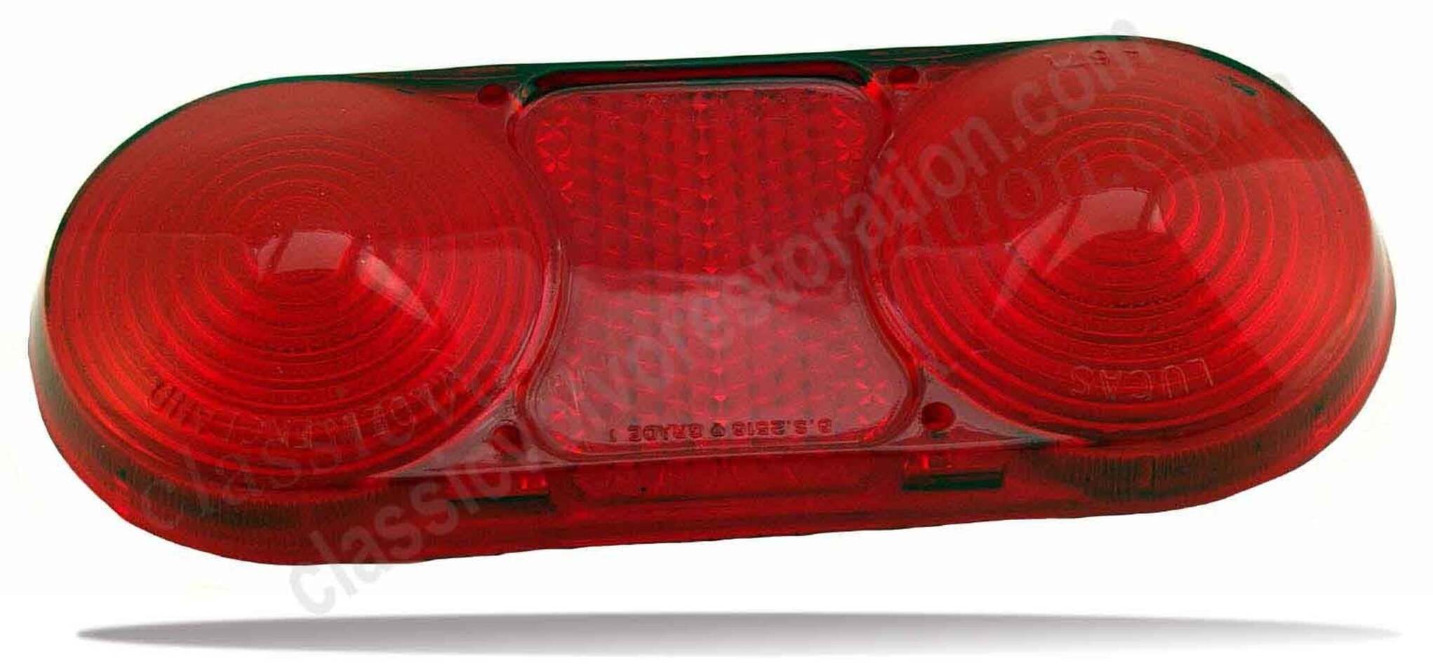 Achterlichtglas 1800/S/E rood