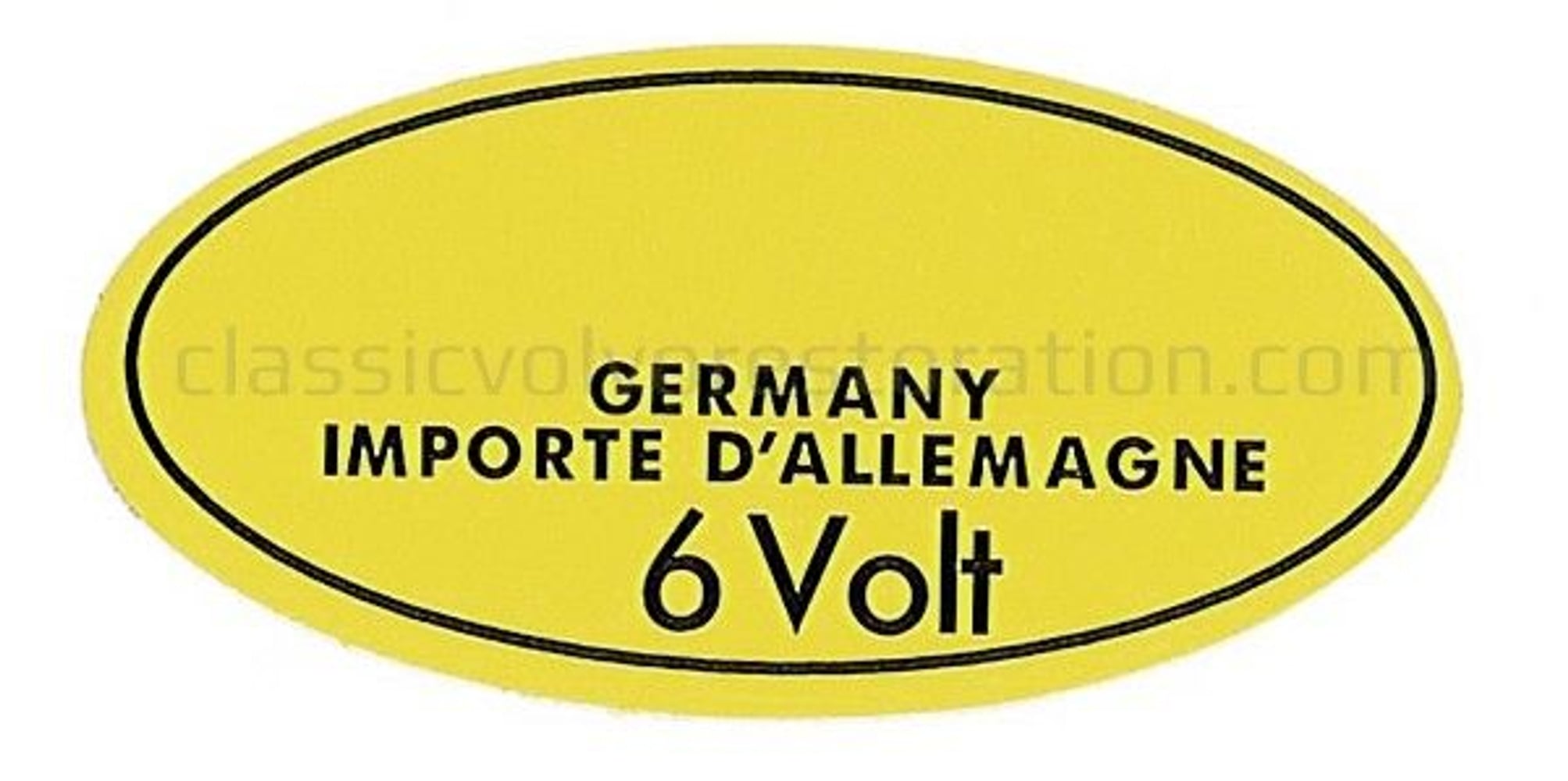 Sticker bobspoel geel Bosch 6v