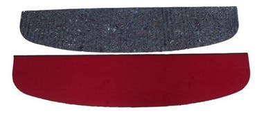 Hoedenplank van tapijt voor Volvo 140, 164 1970, rood textiel