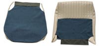 Bekleding voor de voorstoelen van een Volvo Amazon 4d uit 1959-1960, turquoise. — bild 1 av 2