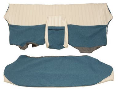 Achterbankbekleding voor Volvo Amazon 4d 1959-60 turquoise