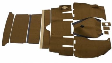 Tapijtset voor Volvo 1800E uit 1970, bruin/beige