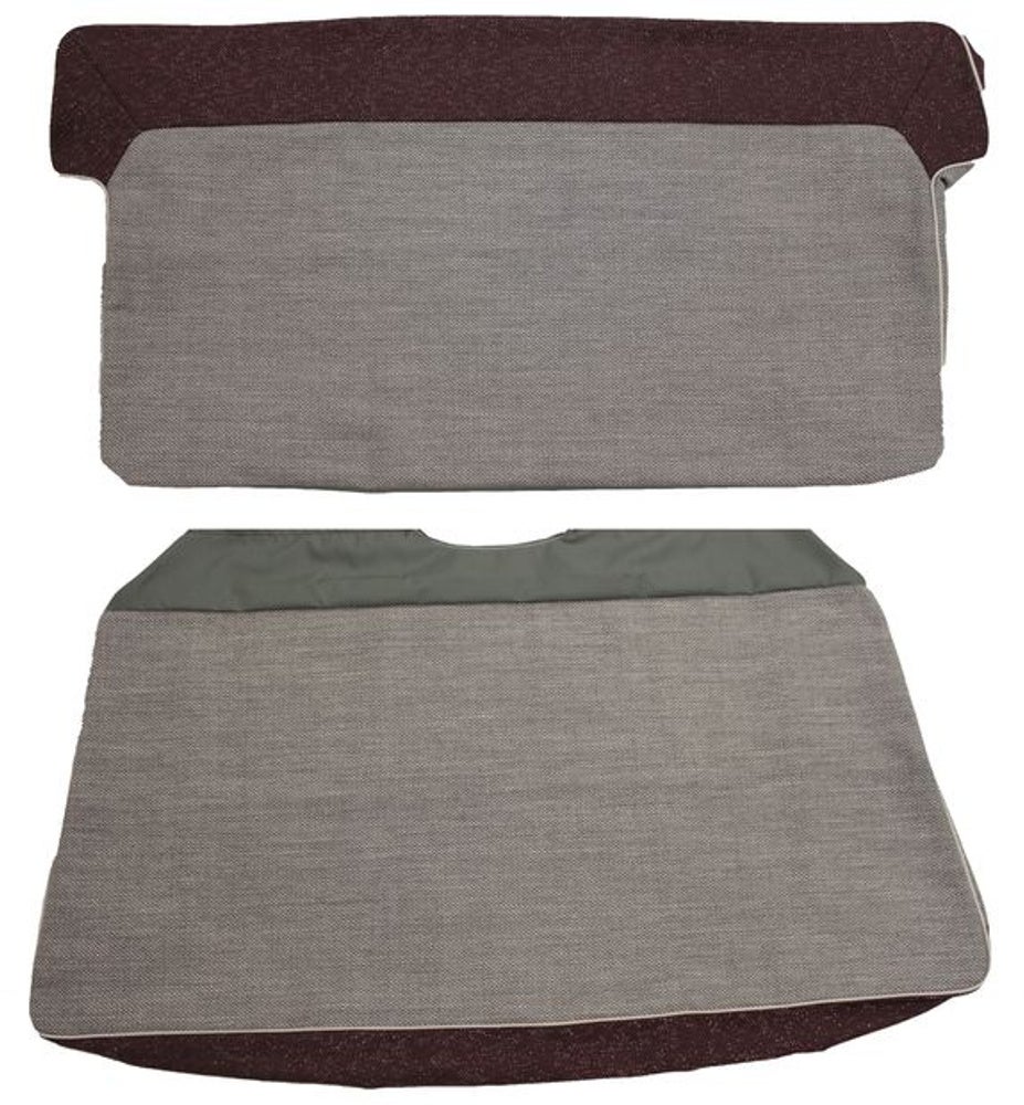 Bekleding achterbank voor Volvo PV444K-L 1956-57 rood/grijs