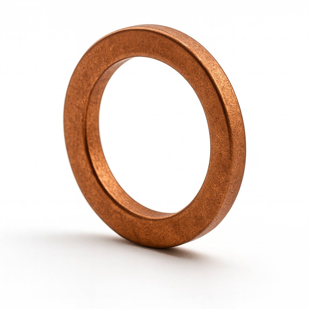 Koperen ring 10x14,5 remslang