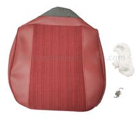 Bekleding voor de voorstoel van een Volvo Amazon uit 1964, rood. — bild 2 av 2