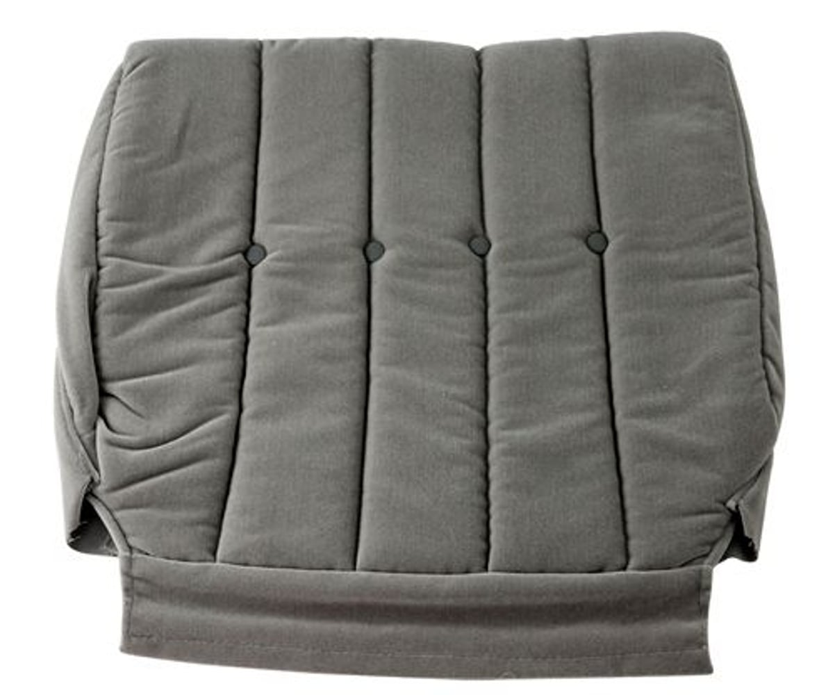 Bekleding voor de voorstoelen van een Volvo 240 uit 1979 - grijs pluche