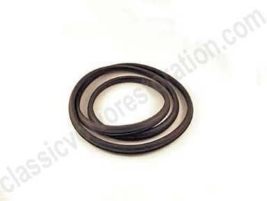 Rubberen voorruitstrip met chromen sierstrip voor Volvo PV544, Duett