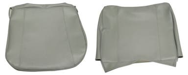Bekleding voor de voorstoel van een Volvo PV544 uit 1962-63 (VS, grijs).